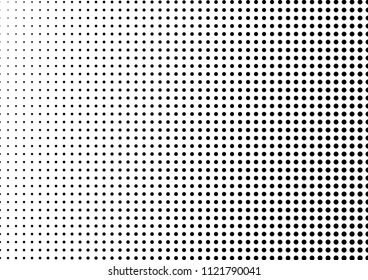 Pop-art Dotted Halftone Background. Gradient Fade Texture. Grunge Modern Pattern. Vintage Distressed Overlay. Vector illustration
