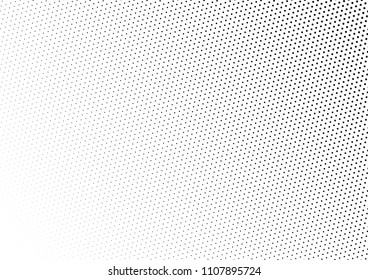 Pop-art Dotted Halftone Background. Points Fade Pattern. Modern Monochrome Overlay. Distressed Vintage Texture. Vector illustration