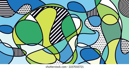 Pop-art geometric colourful.Color splash abstract background for design.