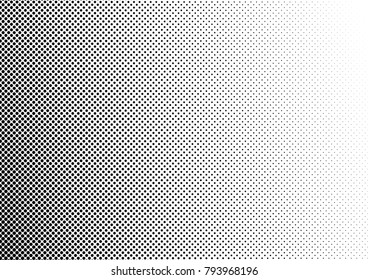 Pop-art Halftone Background. Black And White Points Backdrop. Vintage Gradient Texture. Fade Pattern. Vector Illustration