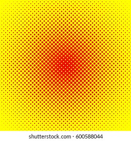 Popart, halftone pattern, background. Yellow and red, duotone backdrop