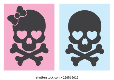 popart skulls