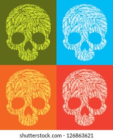 popart skulls