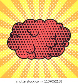 Pop-art speech bubble. Vector illustration