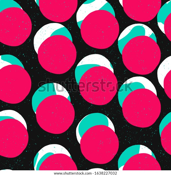 Popart Style Seamless Print Abstract Vector Backgrounds Textures
