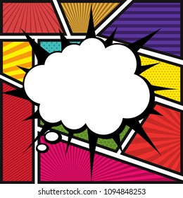 Pop-art style vector