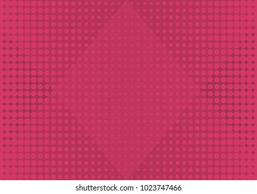 Pop-art vector background with rhombus