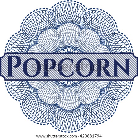 Popcorn abstract rosette