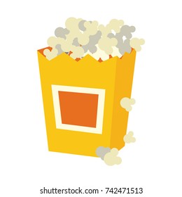 popcorn in bag icon image 