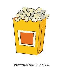 popcorn in bag icon image