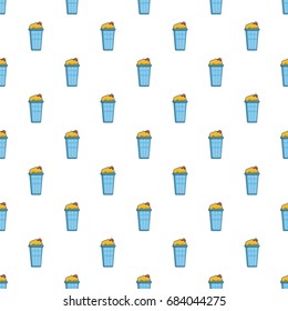 Popcorn in a blue bucket pattern