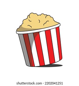Vektorgrafik-Vektorgrafik-Vorlage für Popcorn-Felder