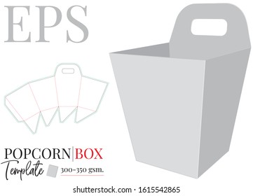 Download Popcorn Packaging Template High Res Stock Images Shutterstock