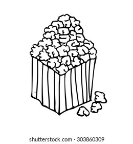 Popcorn box icon