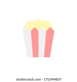 Popcorn, box icon. Simple color vector elements of shopping center icons for ui and ux, website or mobile application