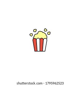 Popcorn-Box-Symbol Vektorgrafik eps10