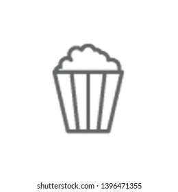 Popcorn box, theatre icon. Element of theatre icon. Thin line icon for website design and development, app development. Premium icon