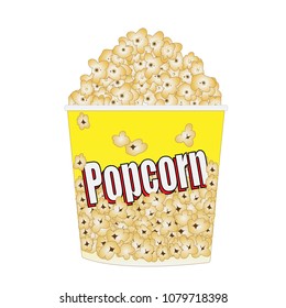 Popcorn box vector