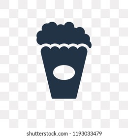 Popcorn Box vector icon isolated on transparent background, Popcorn Box transparency concept can be used web and mobile