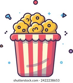Popcorn box vector illustration design  