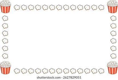 Popcorn bucket, clipart, illustration, for backgrounds textures, designers