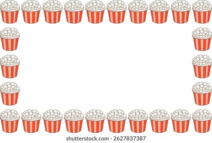 Popcorn bucket, clipart, illustration, for backgrounds textures, designers, pattern
