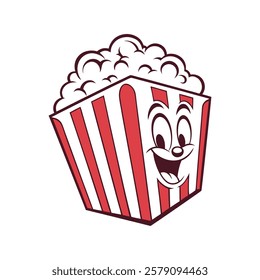 Popcorn Bucket Icon Vector Illustration Design