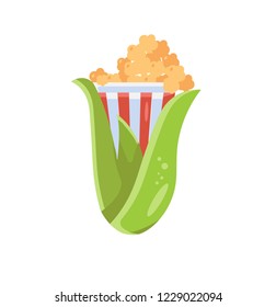 Popcorn bucket vector