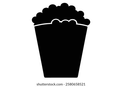 A Popcorn Bucket Vector Art