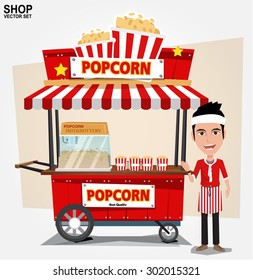 616 Popcorn machine cartoon Images, Stock Photos & Vectors | Shutterstock