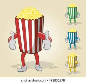 Popcorn Carton With Two Thumbs Up