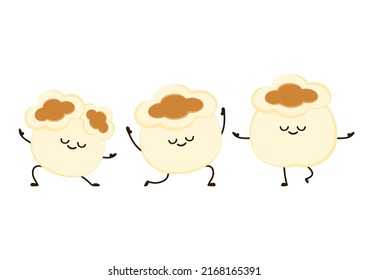 Popcorn cartoon. Vector mascot, cartoon and illustration of a corn holding Popcorn. Character design.