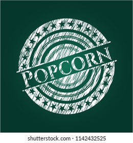 Popcorn chalkboard emblem