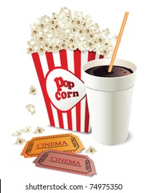 Popcorn and coke cup