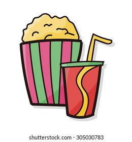 popcorn color doodle