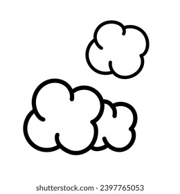 Popcorn. Coloring book. Black and white vector illustration.