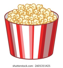 Popcorn,  popcorn in container, popcorn box, vector popcorn cartoon