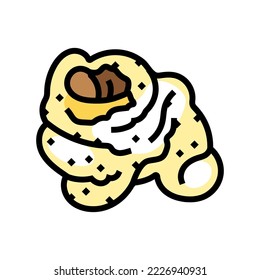 popcorn corn color icon vector. popcorn corn sign. isolated symbol illustration