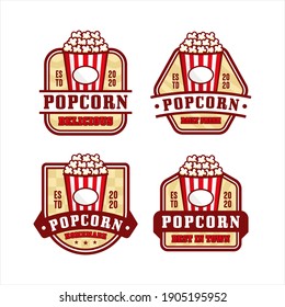 Popcorn design premium logo collection-3