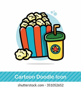 popcorn doodle