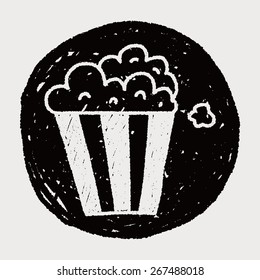 popcorn doodle drawing