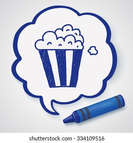 popcorn doodle drawing