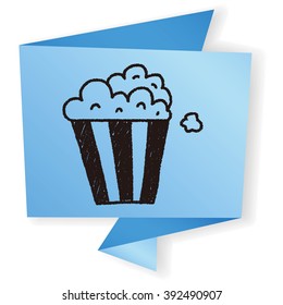popcorn doodle drawing