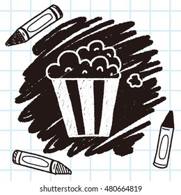 popcorn doodle drawing
