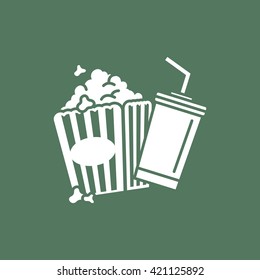 popcorn and drink icon