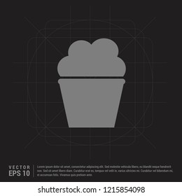 Popcorn exploding inside the packaging icon - Black Creative Background - Free vector icon