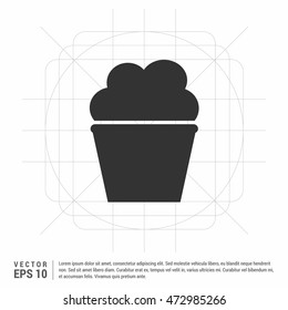 Popcorn exploding inside the packaging icon