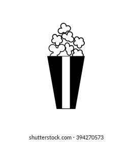 popcorn flat icon