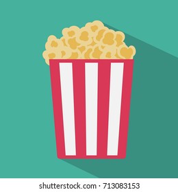 Popcorn Flat Icon