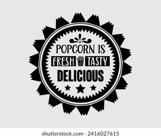 Popcorn is fresh tasty delicious